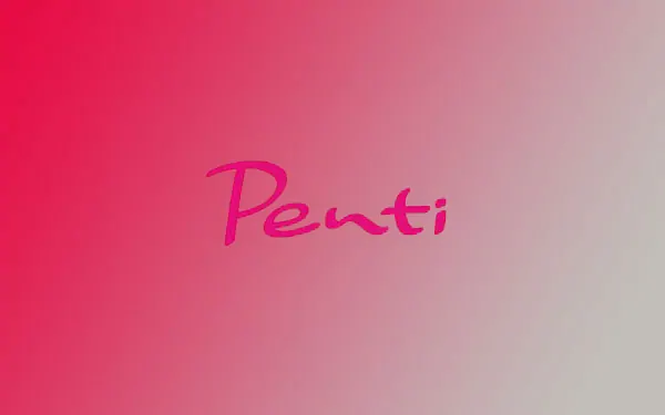 Pembe zemin üzerinde Penti logosu