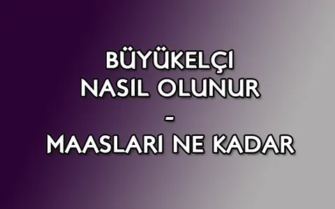 büyükelçi nasıl olunur