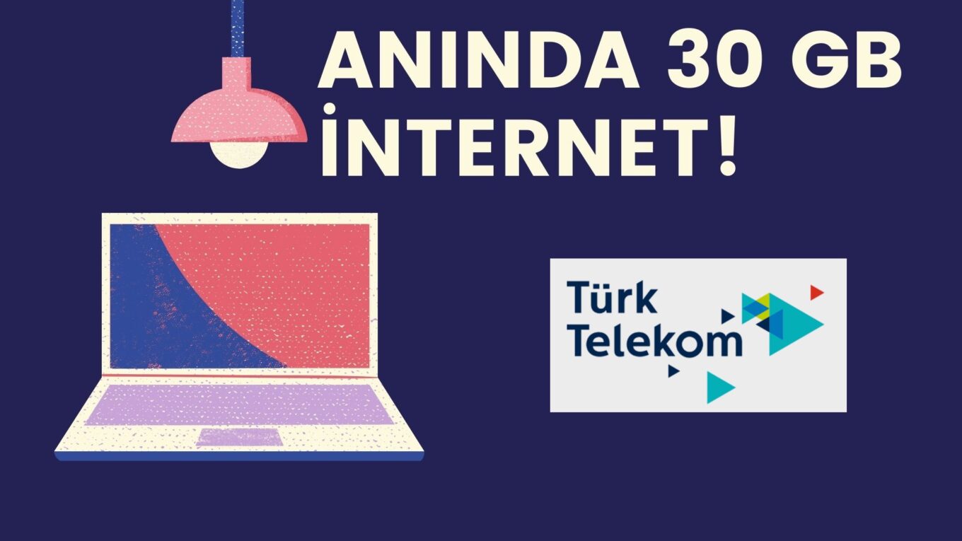 aninda turk telekom bedava internet