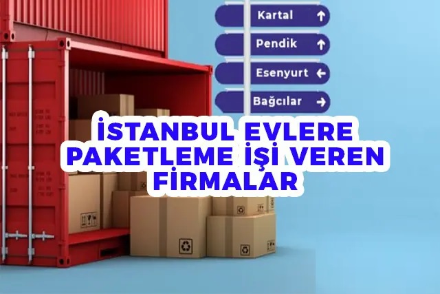 Istanbul evlere paketleme isi veren firmalar